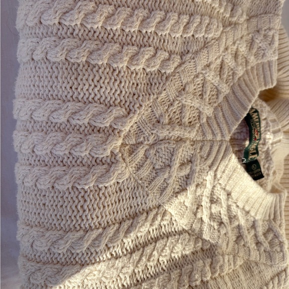 American Eagle Outfitters Women's Beige V-Neck Sweater Oversized Large - Picture 4 of 6